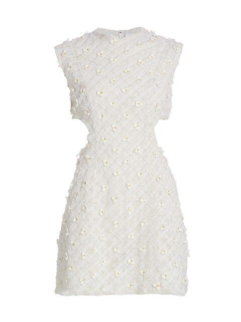Scent Of Summer Bead & Floral-Embellished Mini-Dress | Saks Fifth Avenue