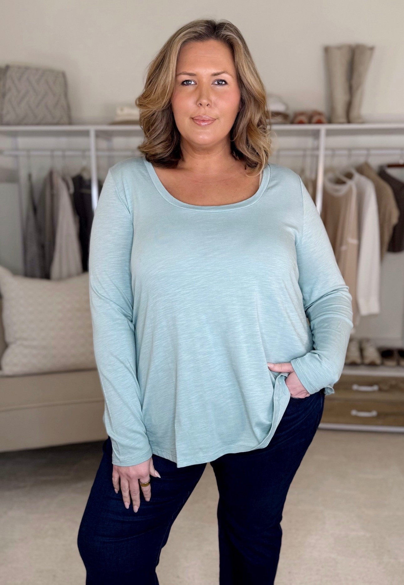 LOVE this simple lightweight tee shirt! Runs true I wear the 2X! Jeans I wear 18 and bra I can wear 2X with extenders or 3X 

Plus size fashion, torrid, midsize fashion, ootd, everyday outfit ideas, spring fashion, mom style, capsule wardrobe 

#LTKootd #LTKPlusSize #LTKMidsize