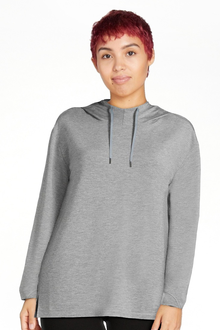 Athletic Works Women's French Terry Mock Neck Hoodie, Sizes XS-XXXL | Walmart (US)
