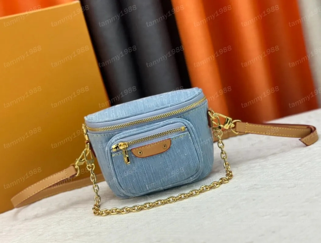 Light Denim Mini Bumbag Waist Bags M82335 MINI BUM bag Designer CrossBody bumbag Handbag Purse Ho... | DHGate