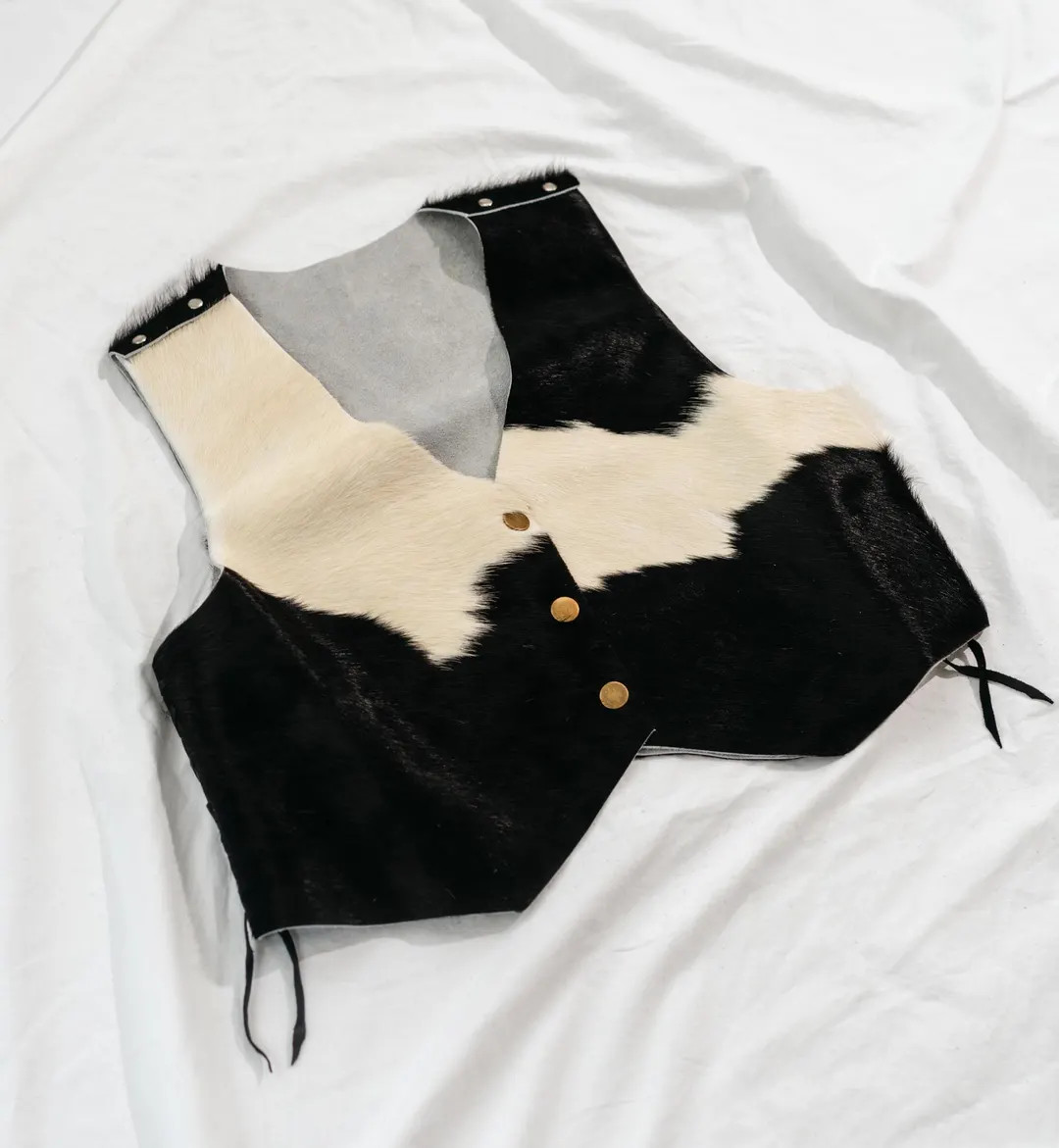 Argentine Genuine Leather ALVEAR ALLURE Top & Vest - COWHIDE - Etsy | Etsy (US)