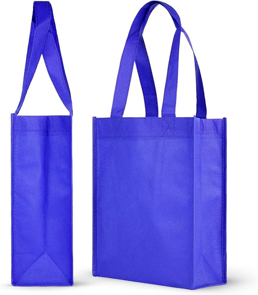 Reusable Gift/Party/Lunch Tote Bags - 25 Pack - Royal Blue | Amazon (US)
