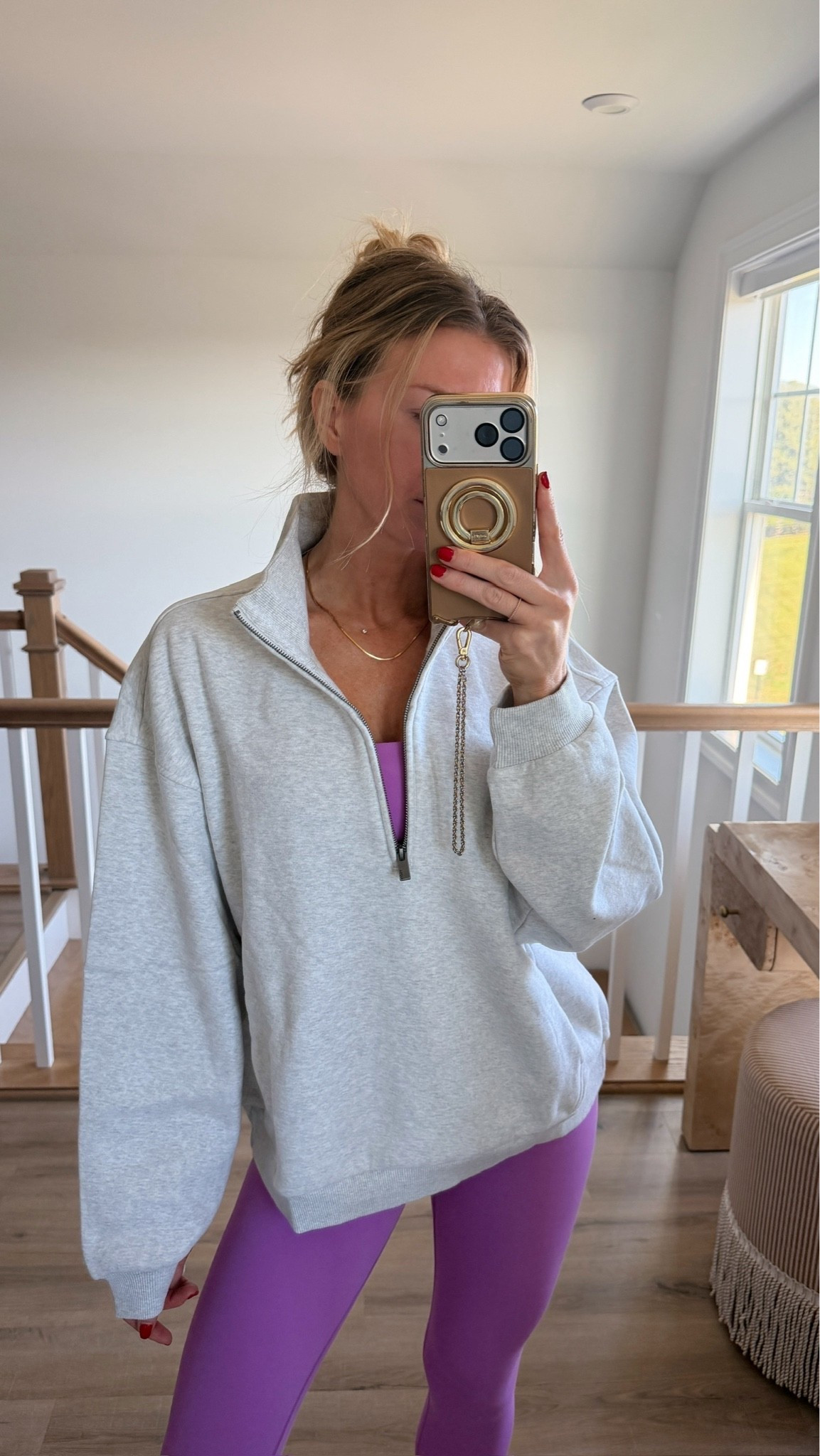 I may have turned down my ac just to wear this zip up!

#LTKActive #LTKootd #LTKfitnessgoals