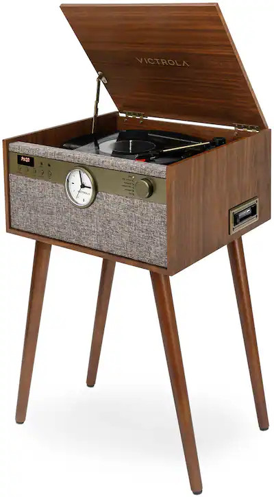 Victrola - Century Signature+ Music Center - Walnut | Best Buy U.S.