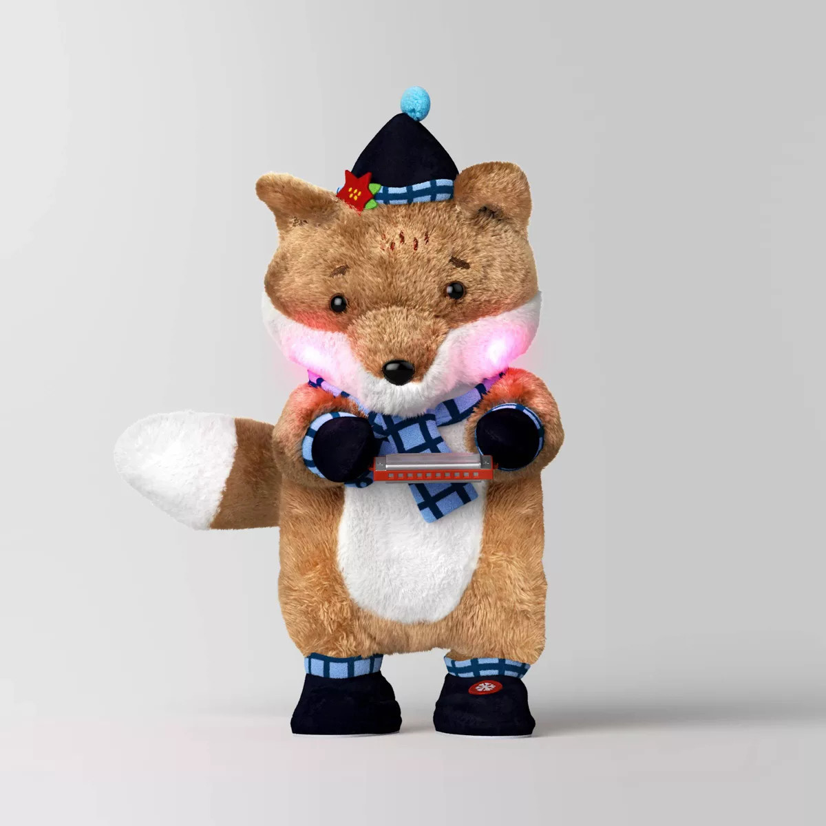 Animated Musical Plush Christmas Fox Animal Figurine - Wondershop™ | Target