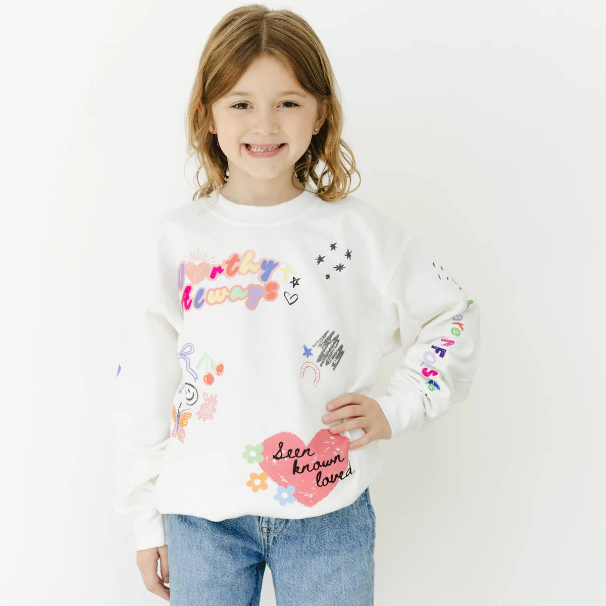 Charm Sweatshirt (Kids) | The Worthy Co.