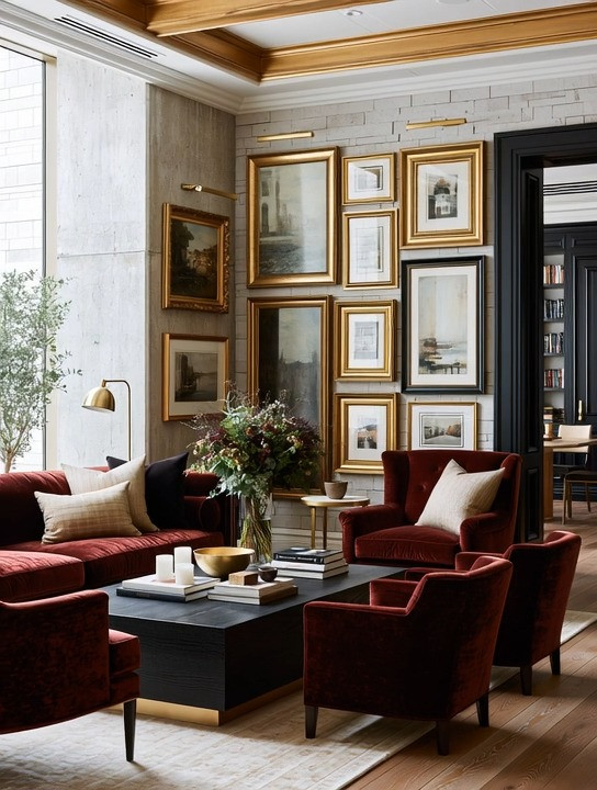 If you want a designer living room, focus on two statement pieces—not twenty decorative ones.

At Elegant & Driven, we believe beautiful homes feel intentional, not overcrowded.

Our formula is simple.

Start with a timeless gallery wall using antique gold frames. Whether you prefer matching frames or a thoughtfully curated mix of antique styles, they instantly create character and elegance. Then add picture lights above the artwork to bring warmth and make your walls come alive in the evening.

Next, introduce one bold statement piece—a rich velvet sofa in burgundy, emerald, navy, chocolate brown, or another color you love. Velvet adds depth, softness, and quiet luxury without overwhelming the space.

Everything else can remain beautifully simple.

Whether you have a spacious home or a small apartment, these two design choices create a room that feels collected, timeless, and welcoming.

Browse our curated collection of antique gold gallery wall frames, picture lights, and velvet sofas to recreate this elegant look in your own home.

Because timeless interiors aren't filled with more things—they're built around the right things.

#GalleryWall #VelvetSofa #LivingRoomDecor #ElegantAndDriven 

 #LTKHome