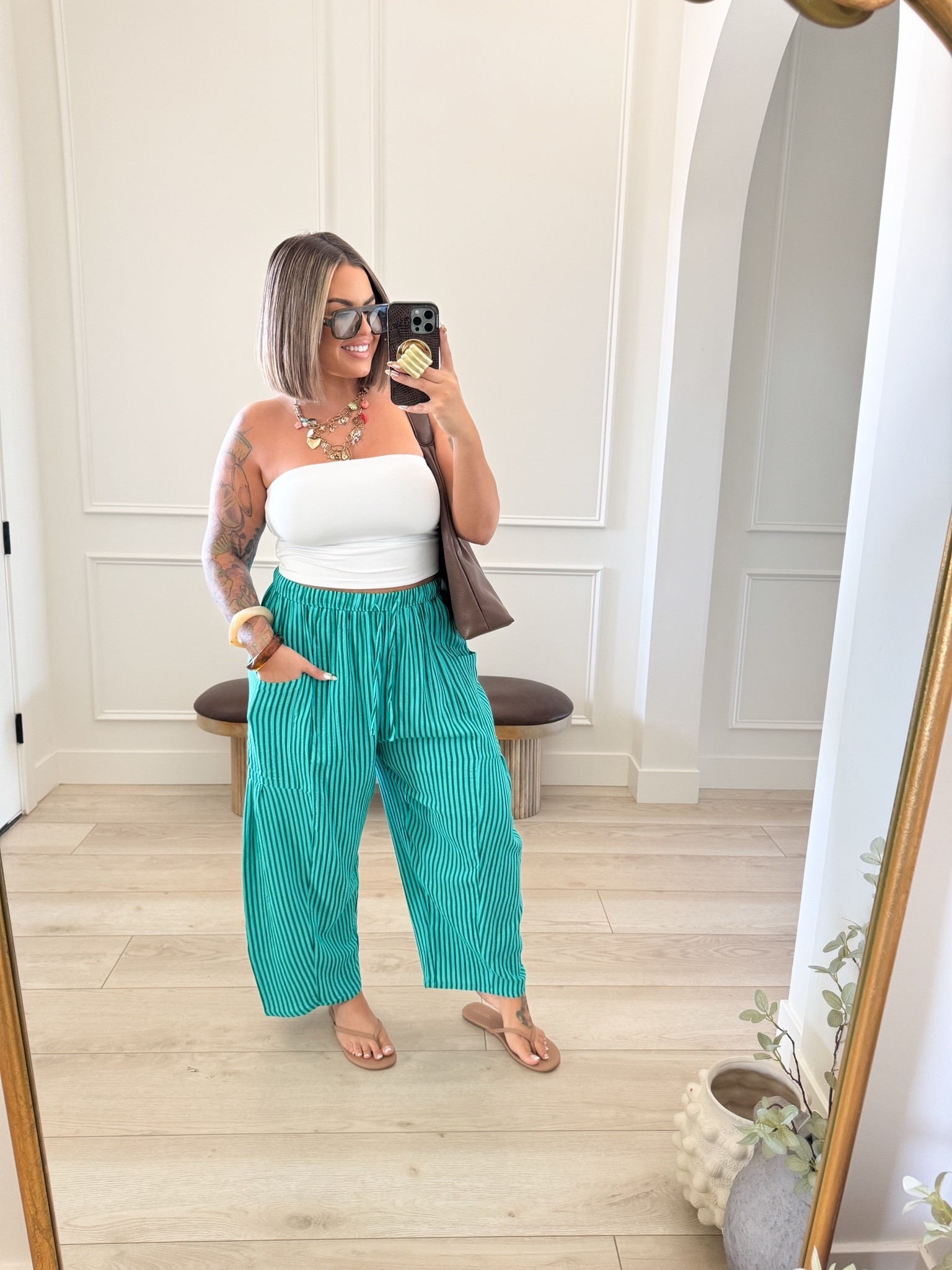 Lots of favorites this week under $50 
Pants xl 
Top L 
Wearing it with my cakes linked