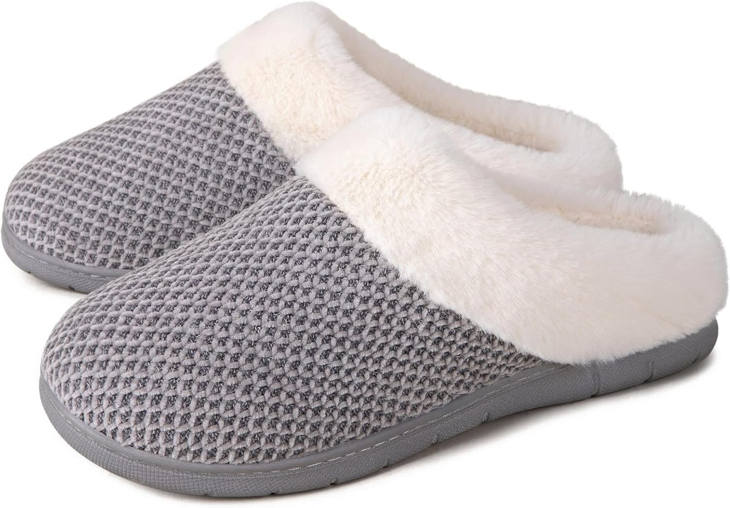EverFoams Women's Cozy Chenille Memory Foam Bedroom House Slippers | Amazon (US)