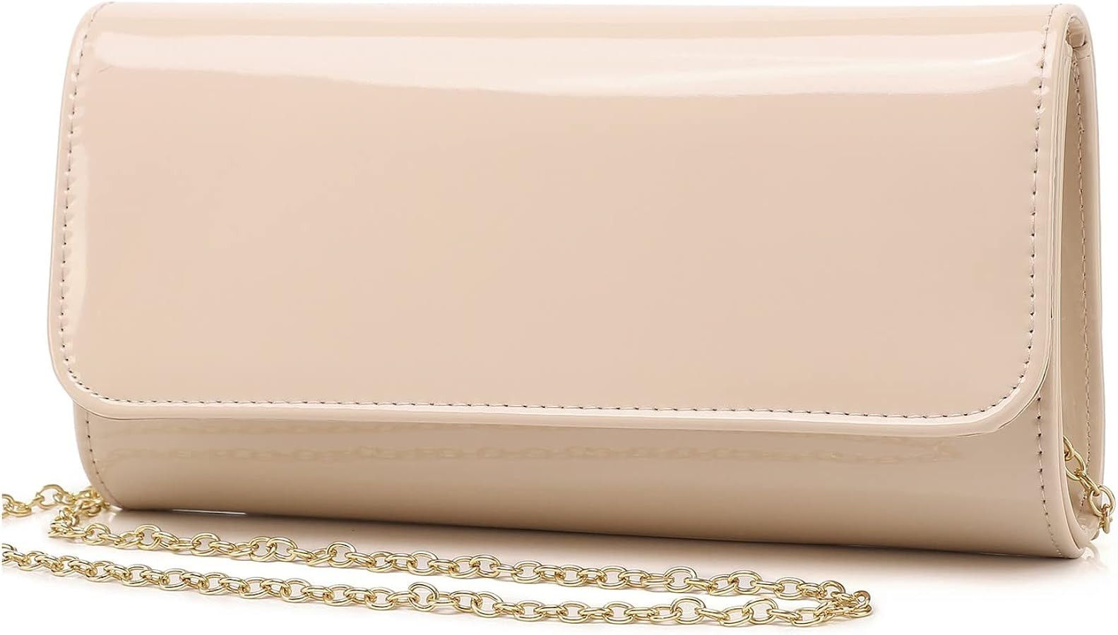 Patent Leather Envelope Clutch Womens Evening Handbag Stylish Shoulder Bag Purse for Christmas We... | Amazon (US)