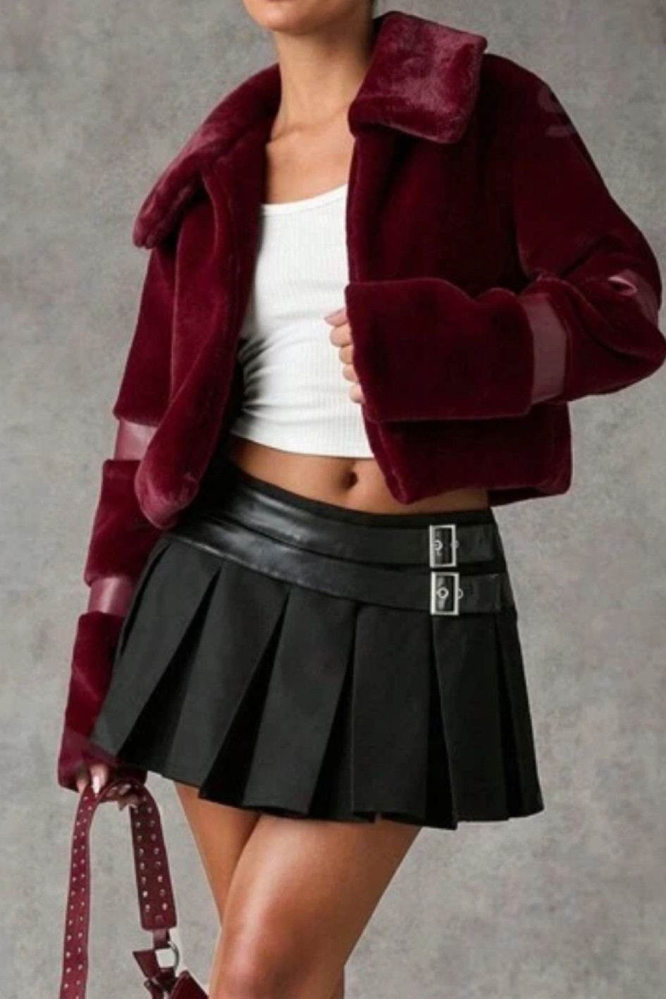 Red fur coat 

#LTKwinter