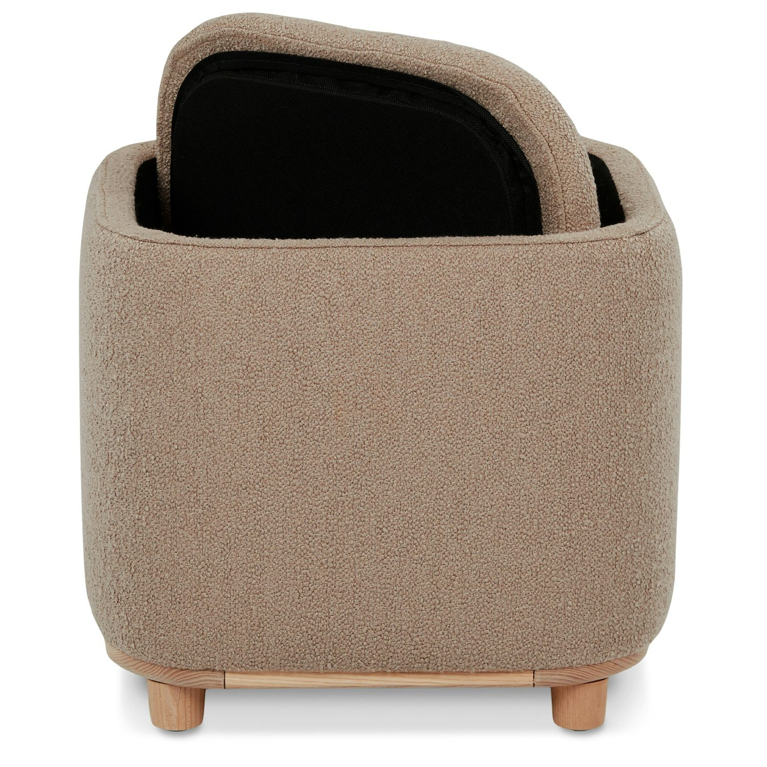 Maribo 19" Storage Ottoman - Sandstone Wool Bouclé | Article
