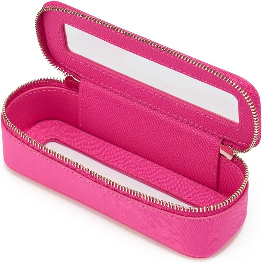 Popvibe Clear Makeup Bag Travel Cosmetic Case Transparent Toiletry Bag with Zipper, Portable Make... | Amazon (US)