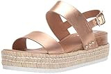 Steve Madden Catia Wedge Sandal Rose Gold 9 | Amazon (US)