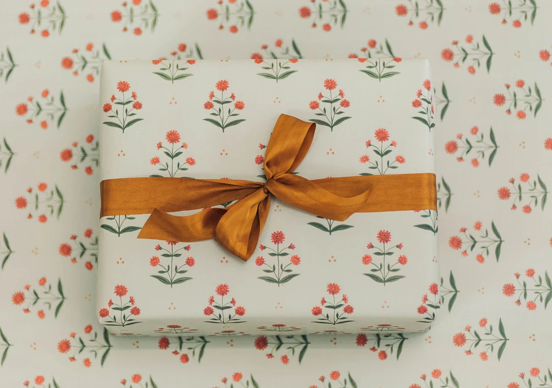 Vintage Floral | Wrapping Paper | Etsy (US)