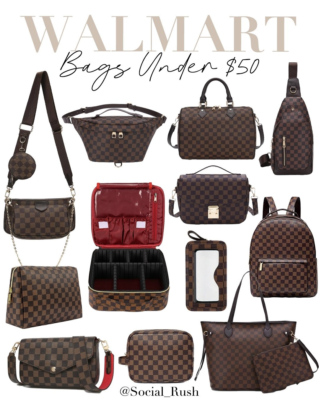 designer inspired bags, walmart designer dupe, budget luxury bags, checkered handbag walmart, lv dupe bags walmart, affordable luxury lookalikes, walmart fashion finds, under 50 handbags, trendy walmart purses, lv inspired bags, cheap designer look bags, louis vuitton dupe, stylish walmart bags, budget chic handbags, brown checkered bag, monogram print dupe, affordable fashion bags, walmart tote dupe, lv backpack lookalike, luxury look for less, walmart shoulder bag, dupe crossbody bag, budget checkered purse, walmart wallet dupe, affordable satchel walmart, walmart style on budget, checkered makeup bag, walmart fashion dupes, travel bag walmart dupe, cheap stylish bags, walmart accessory finds, trendy fashion under 50, walmart purse deals, budget-friendly crossbody, dupe diaper bag walmart, everyday bag under 50, high fashion walmart finds, affordable walmart bags, check print dupe bags, walmart structured purse, walmart designer dupe backpack, crossbody fashion walmart, walmart lookalike handbags, walmart chic tote bag, budget dupe bags, walmart inspired fashion, brown dupe wallet, walmart bag trends, designer style for less, luxury dupe bags walmart

#LTKFindsUnder100 #LTKFindsUnder50 #LTKItBag