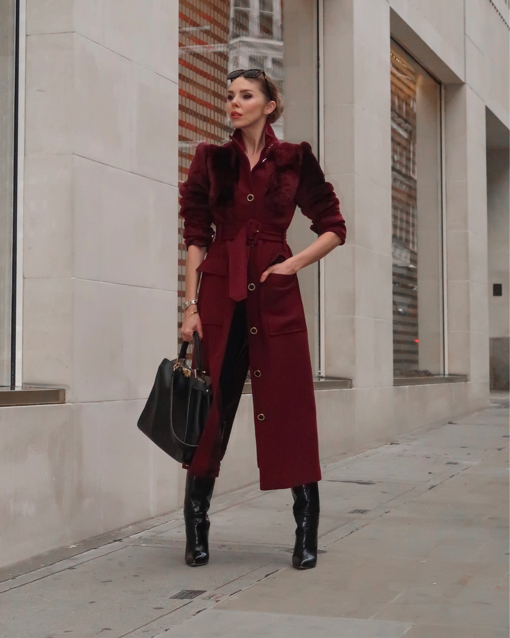 Maroon long belted coat by Karen Millen

#LTKstyletip #LTKeurope #LTKSeasonal
