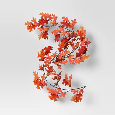 Fall Leaves Garland Oranges - Threshold™ | Target