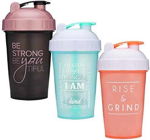 Motivational Quotes on Performa Perfect Shaker Bottle, 20 Ounce Classic Protein Shaker Bottle, Di... | Amazon (US)