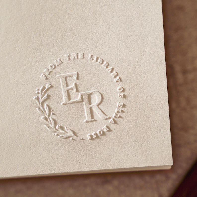 BOOK EMBOSSER Personalized Book Embosser Ex-libris Embosser Custom Library Embosser Personalized ... | Etsy (US)