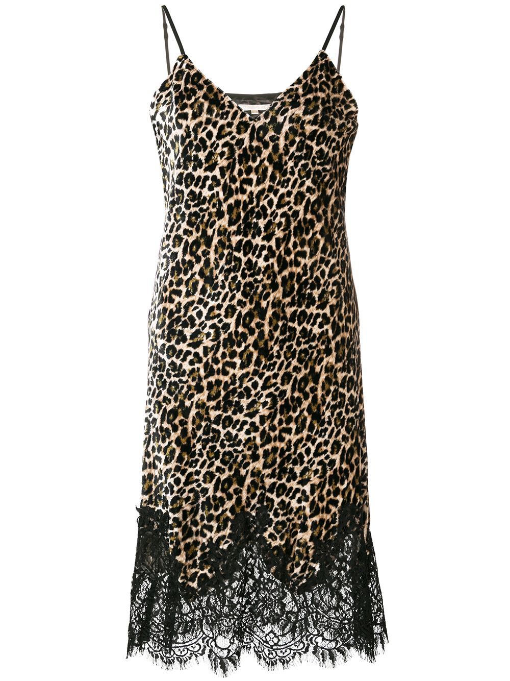 Gold Hawk leopard printed dress - Black | FarFetch US