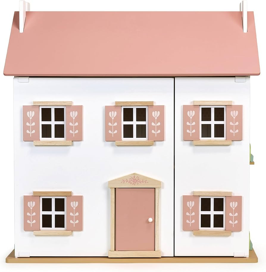 Mentari Toys - Clover Dolls House - Large Doll House with 6 Rooms - Gender-Neutral Dollhouse - En... | Amazon (US)