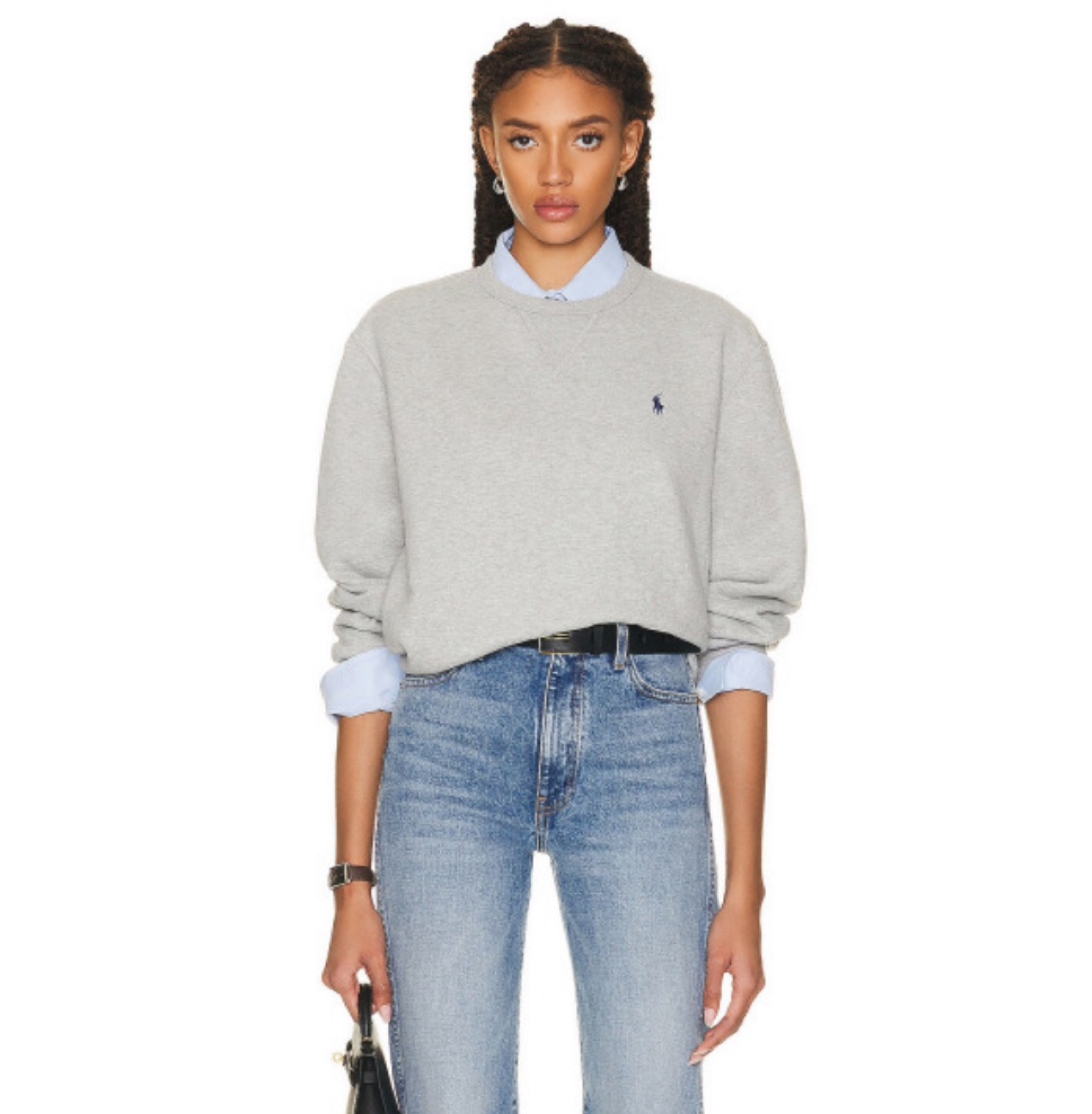Ralph Lauren look - grey sweatshirt 

#LTKstyletip #LTKMostLoved #LTKfindsunder100