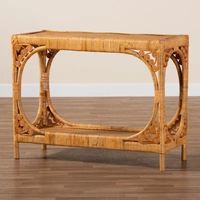 Ceeanna 39.3" Rattan Console Table | Wayfair North America