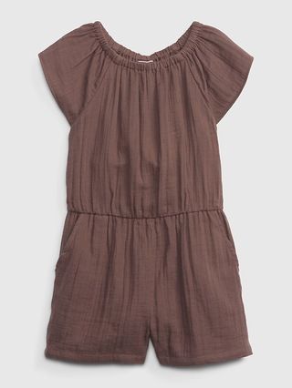 Toddler Crinkle Gauze Romper | Gap (US)