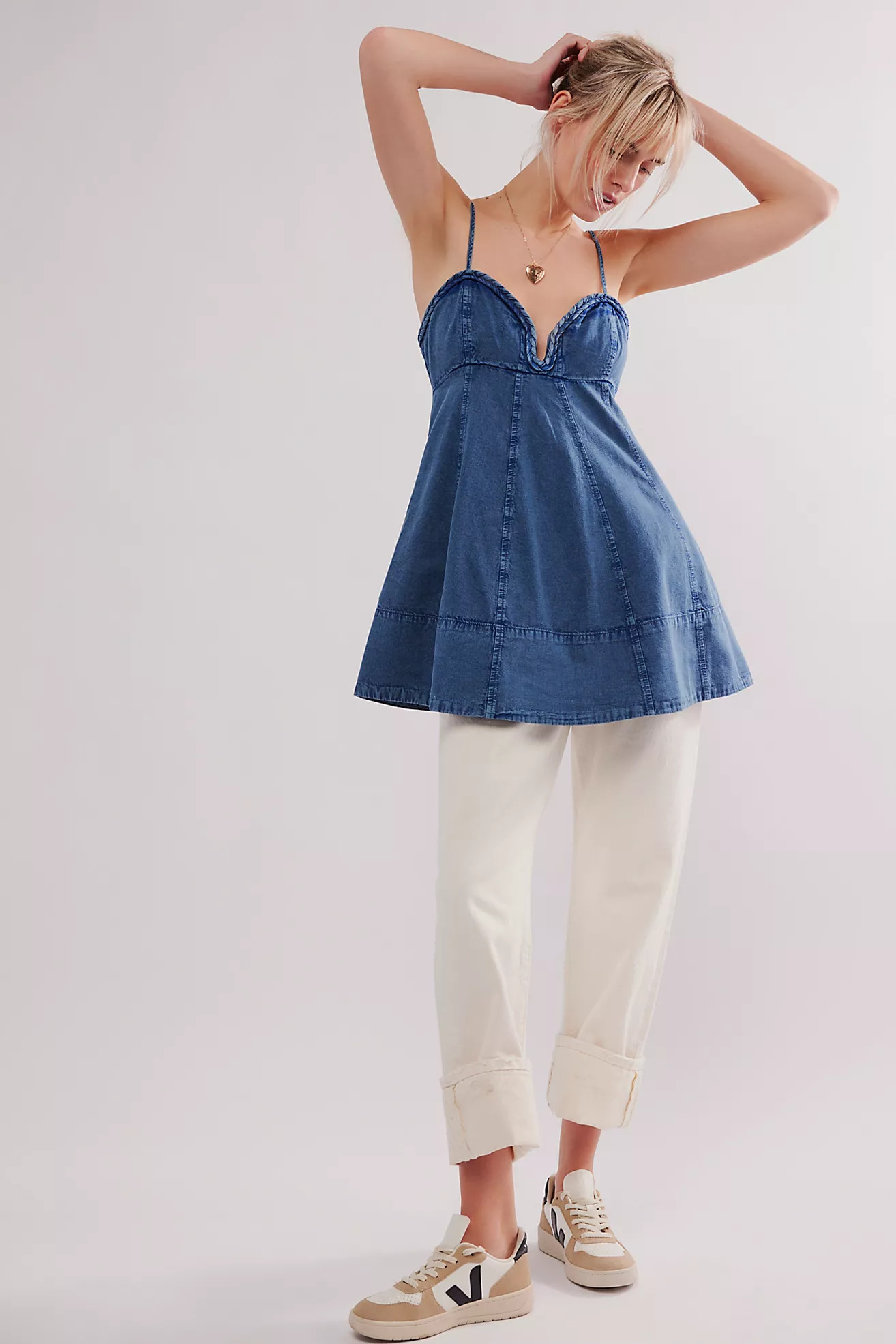 Altura Denim Mini Dress | Free People (Global - UK&FR Excluded)