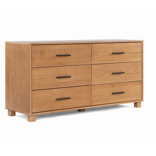 Loft 6 Drawer 61.5'' W Double Dresser | Wayfair North America