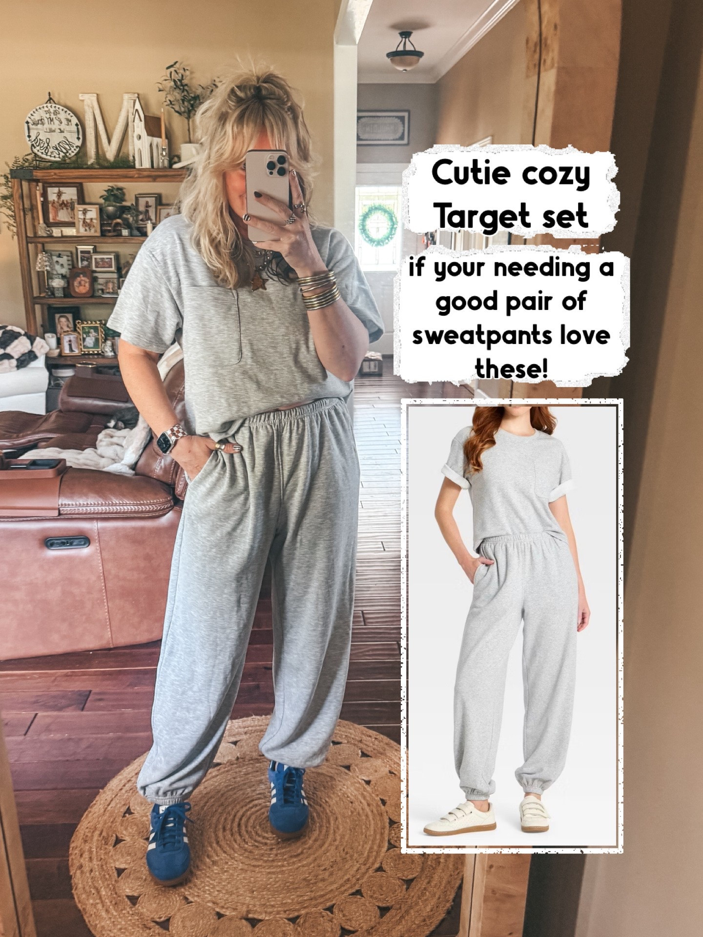 Wearing a medium in their cozy set! 
It’s so good and perfect to add your school colors to for a game.

#LTKgrwm #LTKootd #LTKOver40