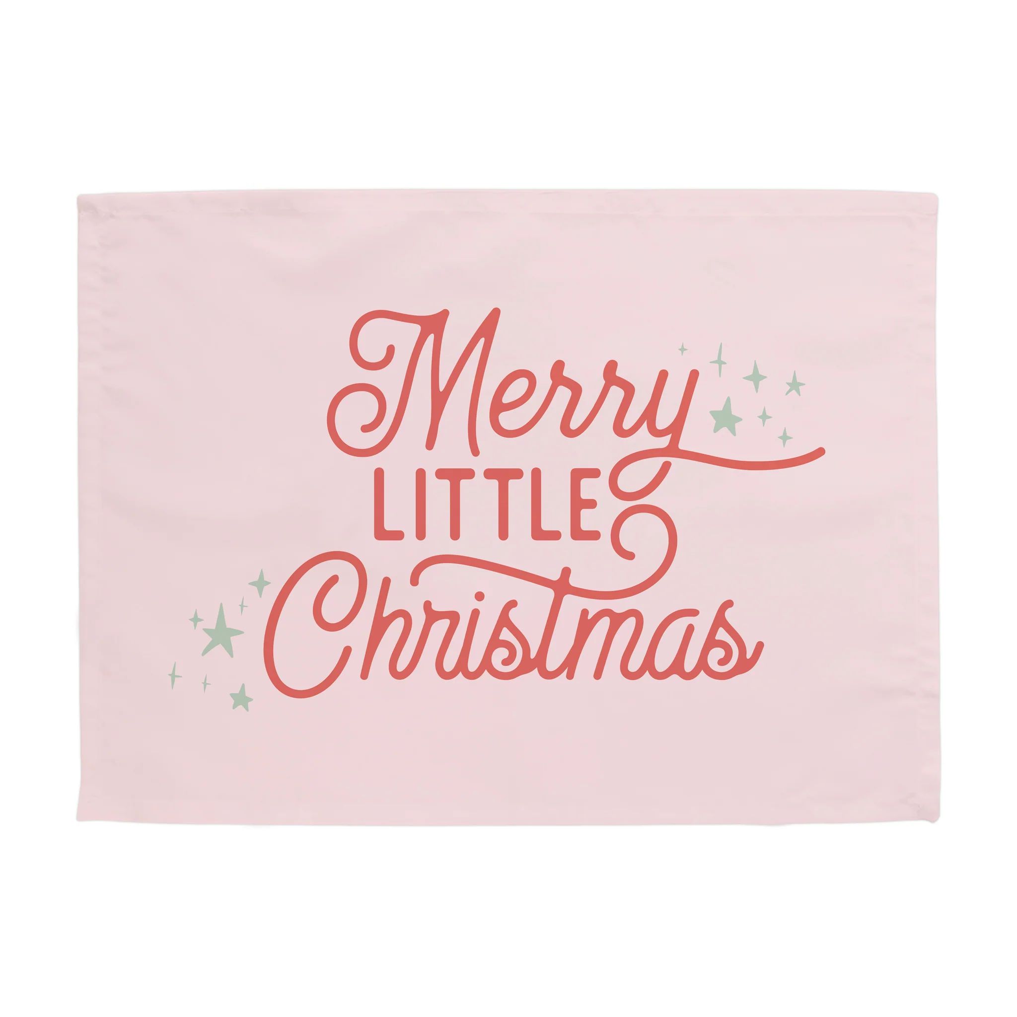 {Pink} Merry Little Christmas Banner | Hunny Prints