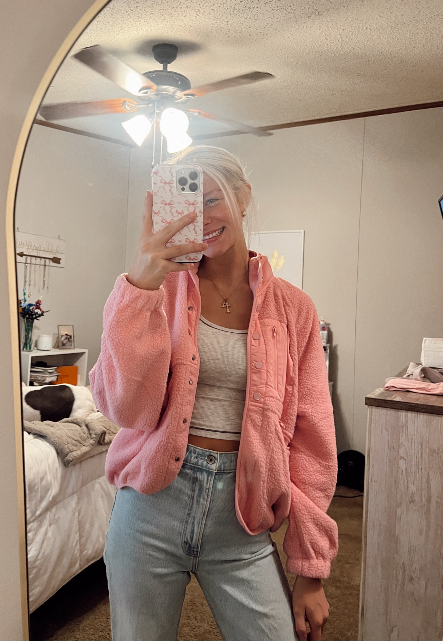 free people dupe jacket 💝🩷💖

#LTKSeasonal #LTKGiftGuide