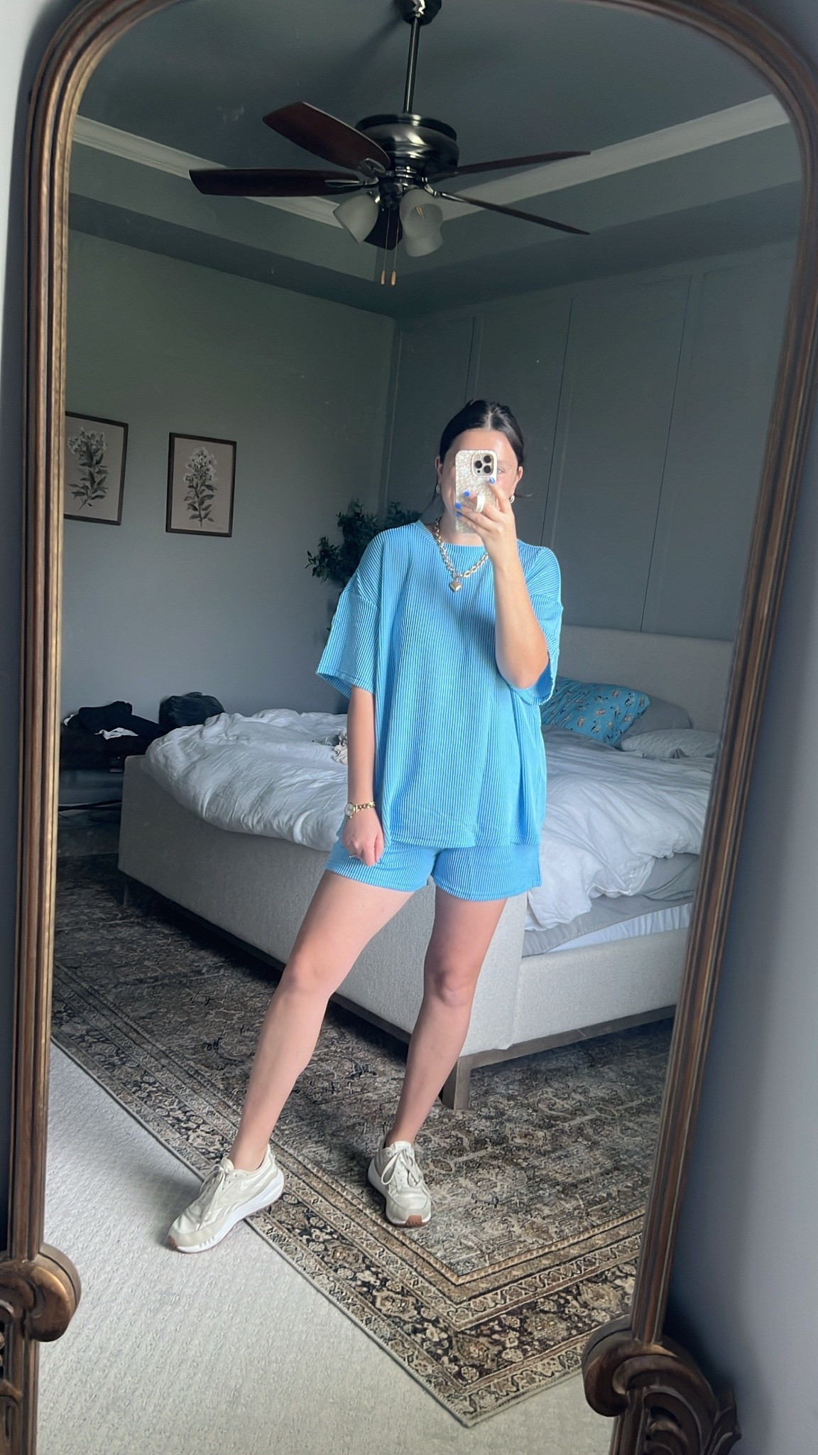 Ahhh obsessed with this mol approved & post Partum friendly matching set. So good for everyday, travel, play date, etc!! Oversized fit. I sized up to a large but I bet you do your true size 

Comfy cute / comfy but cute / casual comfy / comfy outfit / casual outfit / matching set / stripes / blue matching set / SAHM outfit / mom outfit / comfy mom outfit / mom style / everyday outfit / Amazon / affordable fashion / easy outfit / effortlessly cute / travel outfit / plane outfit / post Partum / summer outfit ideas / summer mom outfit / mom summer outfit / mom approved / vacation outfits beach / summer outfit

#LTKmomlife #LTKootd