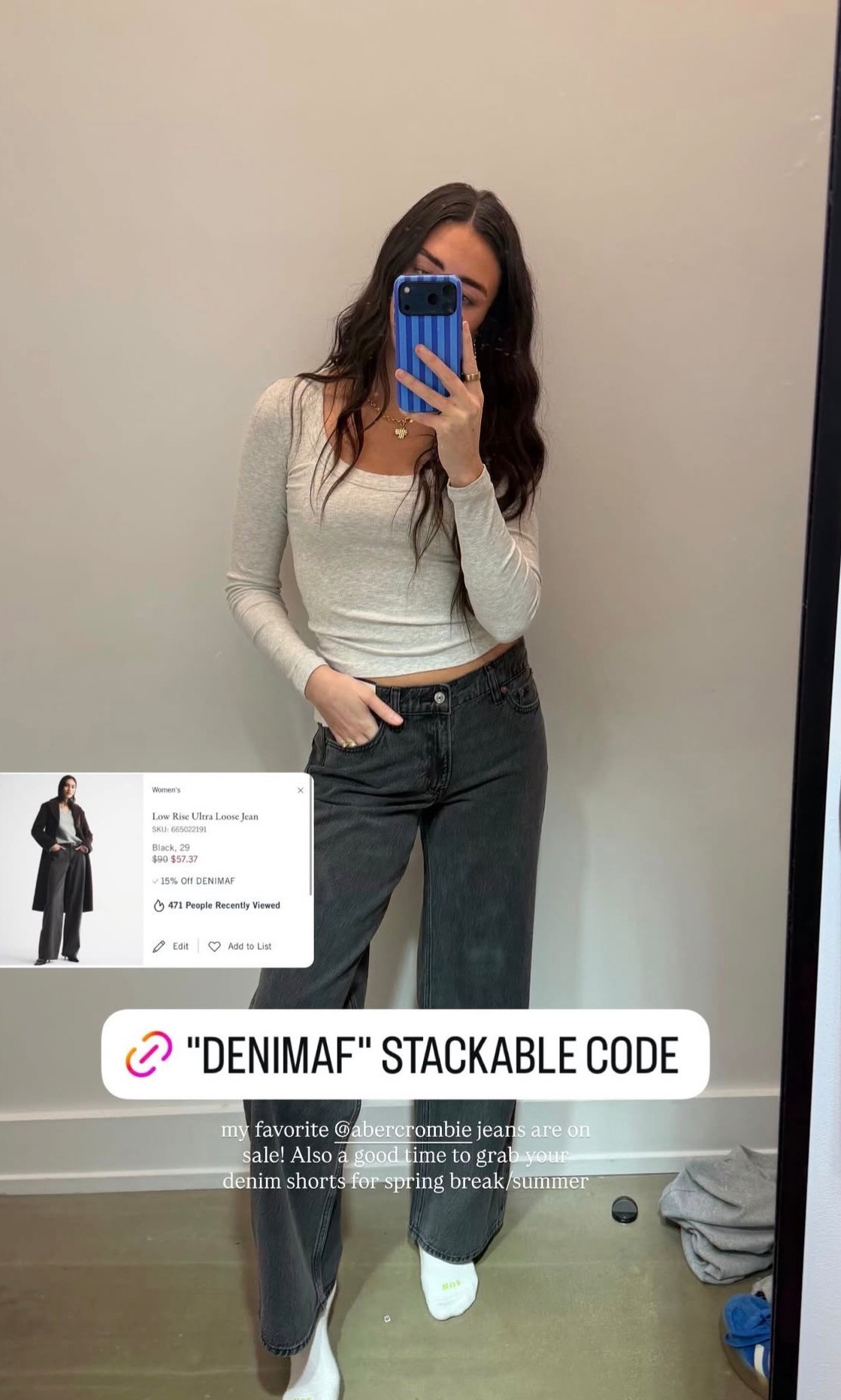 my favorite @abercrombie jeans are on sale! also a great time to grab your denim shorts for spring break / summer! Use code “DENIMAF”, it’s stackable !!! 

#LTKSaleAlert #LTKootd #LTKSeasonal