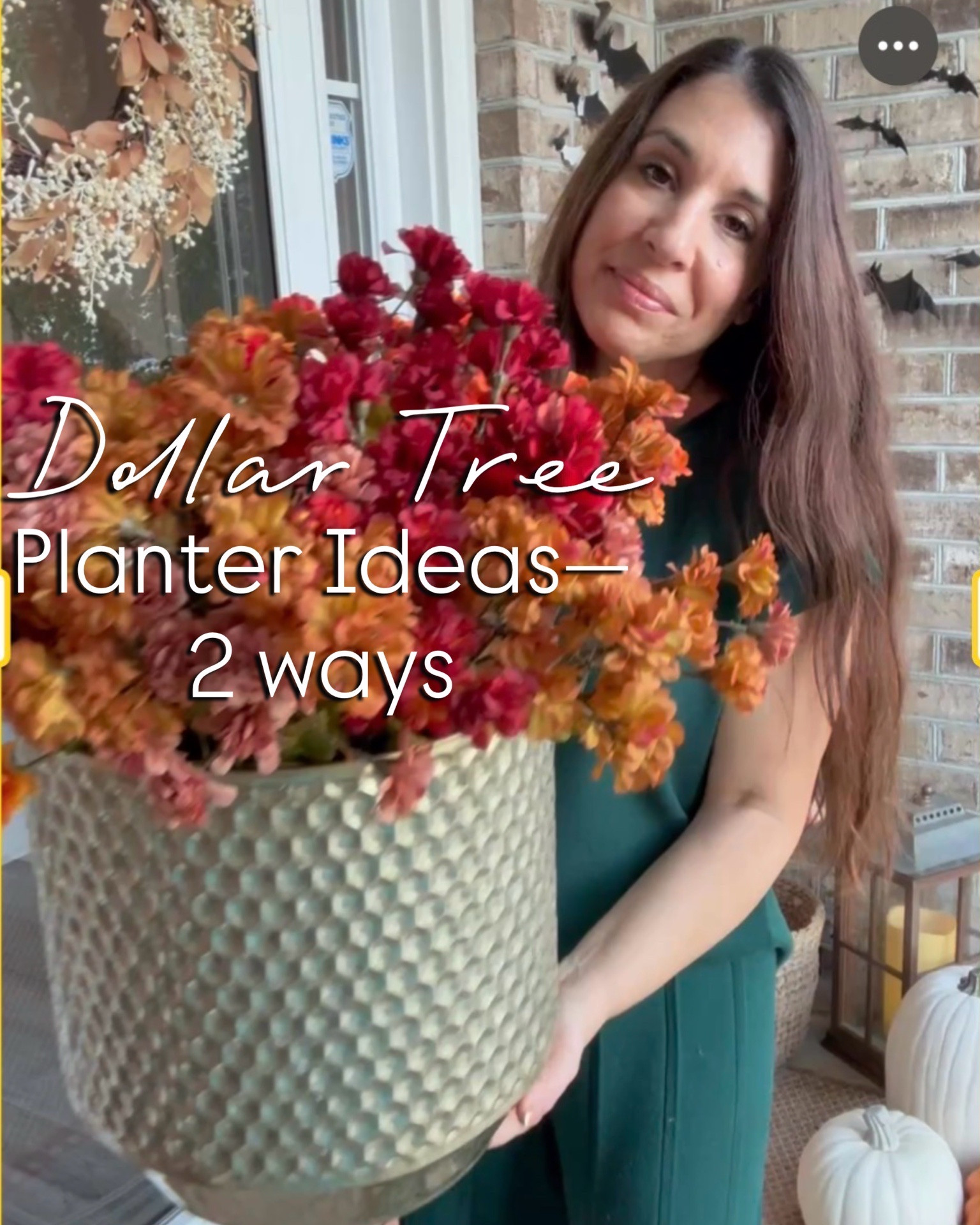 Swipe to see ➡️➡️➡️ #dollartreehack #ltkseasonal #falldecor