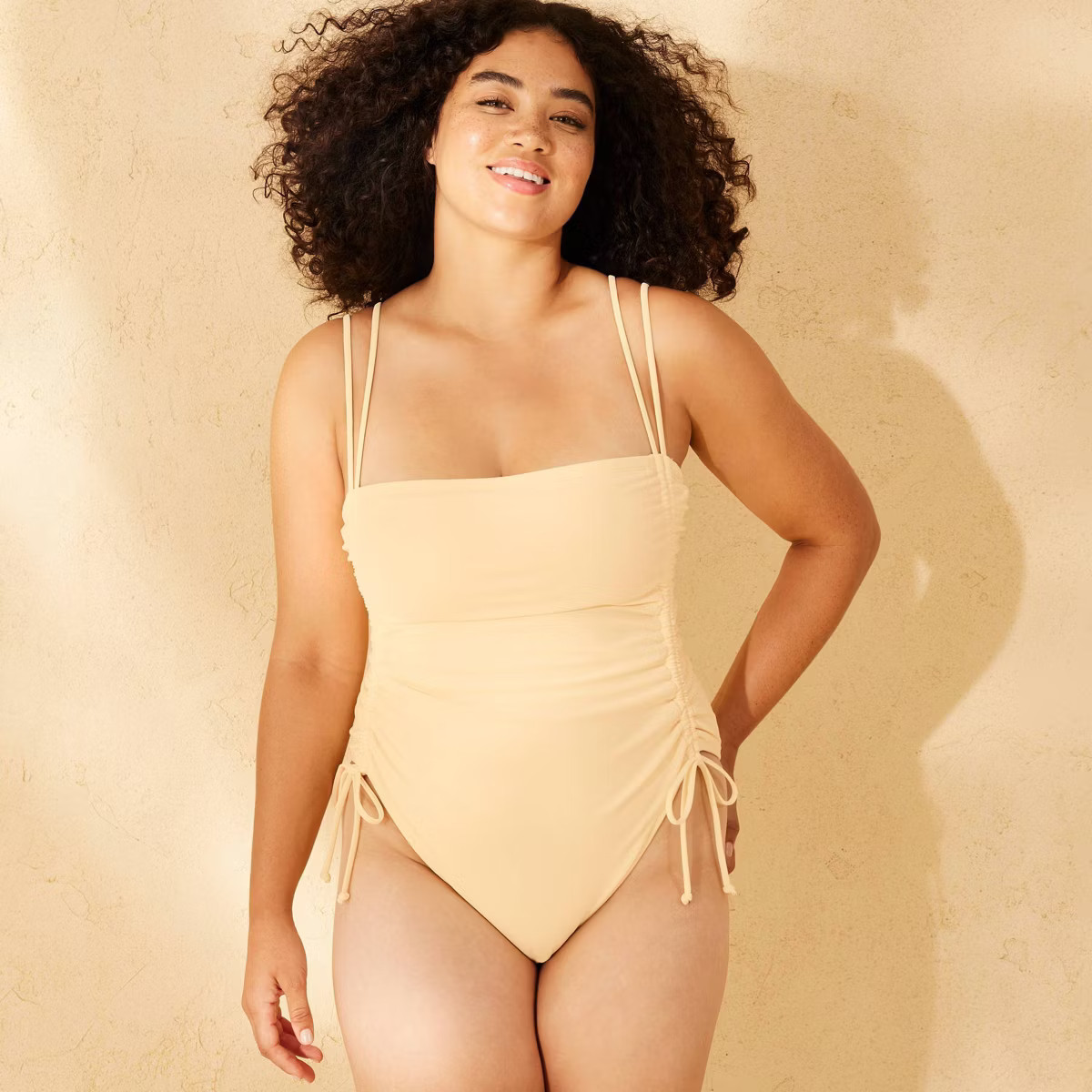 Women's Extra High Leg Cheeky Adjustable Tunneled Side One Piece Swimsuit - Wild Fable™ | Target
