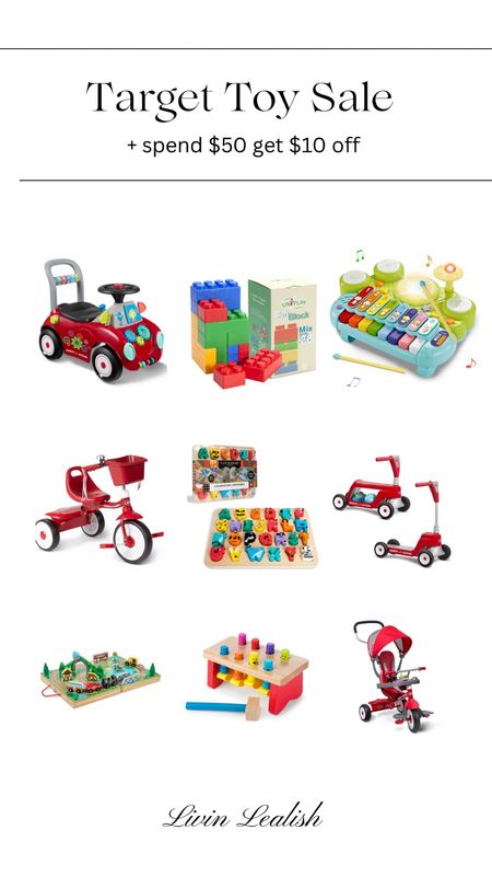 Target toy sale + spend $50 or more on toys get $10 off! 

#LTKkids #LTKGiftGuide #LTKsalealert