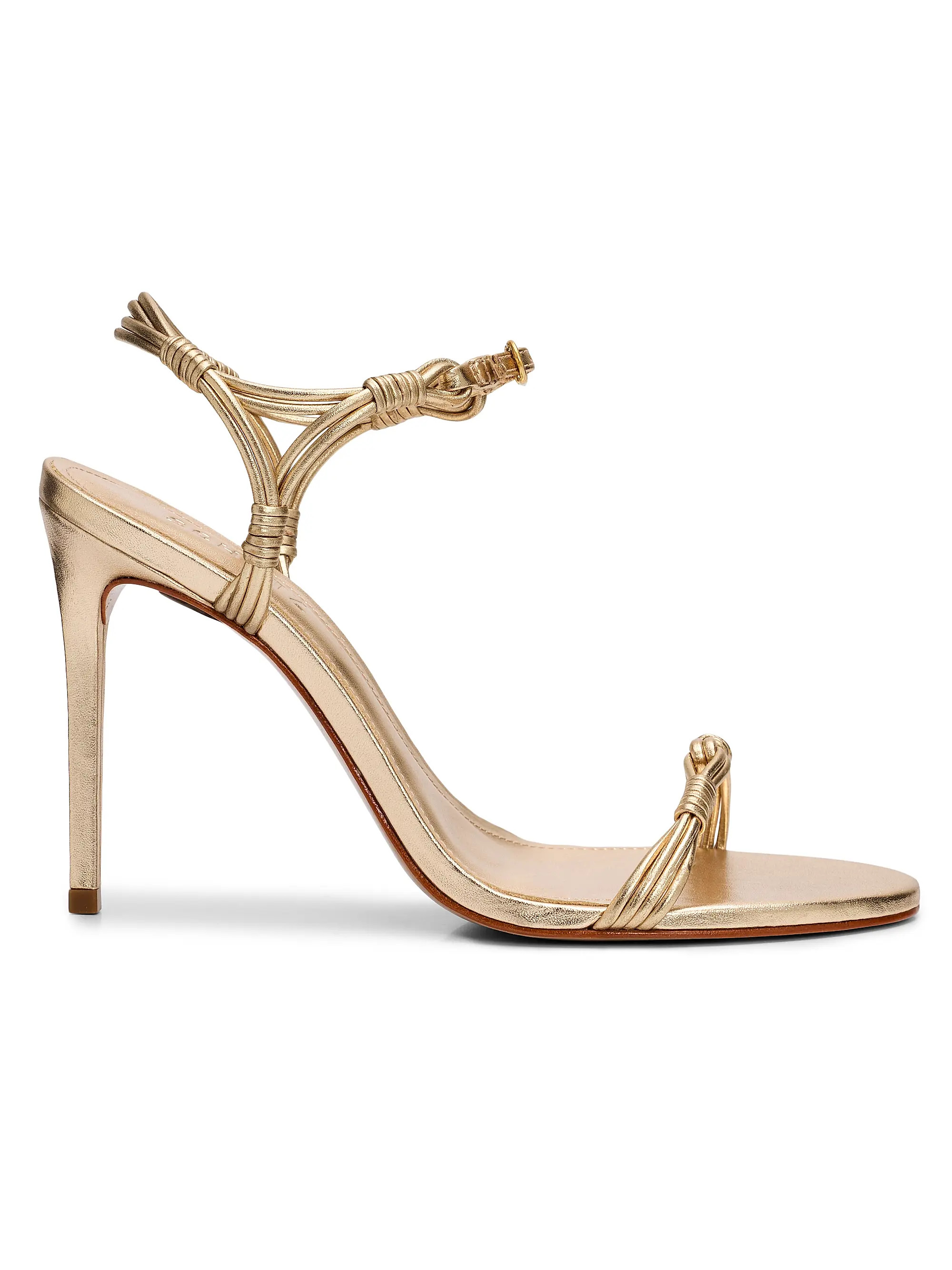 Schutz Nara 100MM Strappy Leather Stiletto Sandals | Saks Fifth Avenue | Saks Fifth Avenue