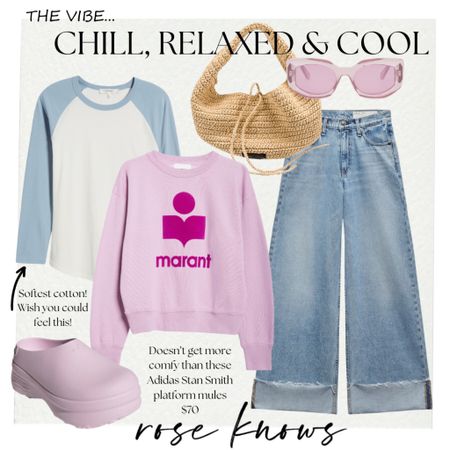 She’s chill and cool 

Isabella Marant 
Khaite bag
The real  Real
Softest t shirt 
Baseball t 
Cuff jeans 


#LTKtravel #LTKitbag #LTKover40