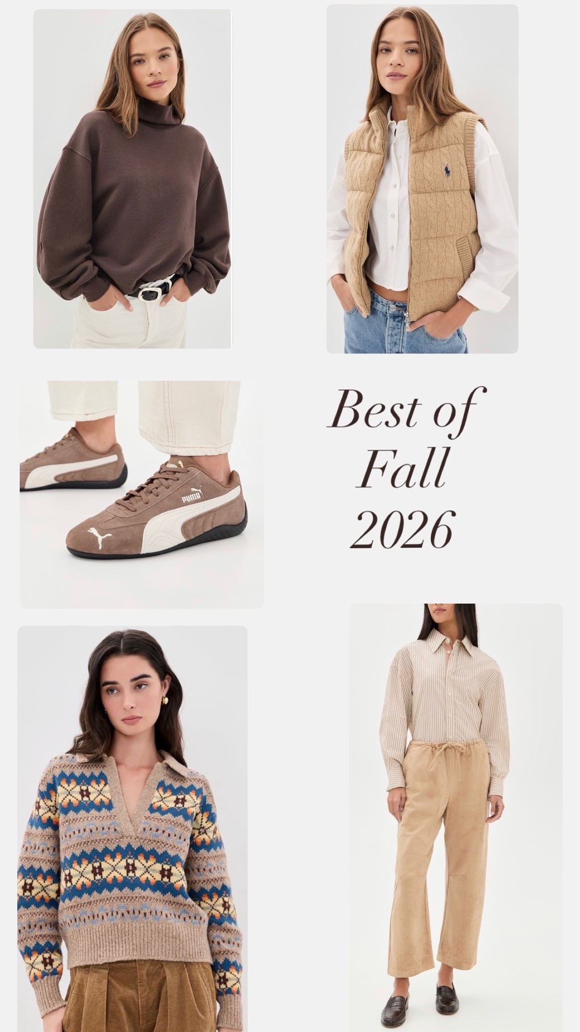 Best of fall 2026 starting at $100 — daily edit cover from Found by Em
