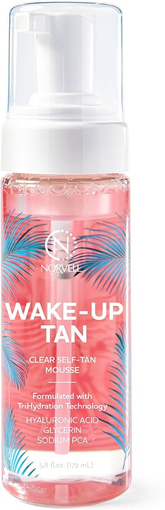 Norvell Wake-Up Tan Clear Water Mousse, Overnight Self Tanner - 5.5 oz | Amazon (US)