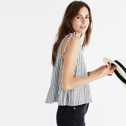 Crop Swing Tank Top in Rhoda Stripe | Madewell