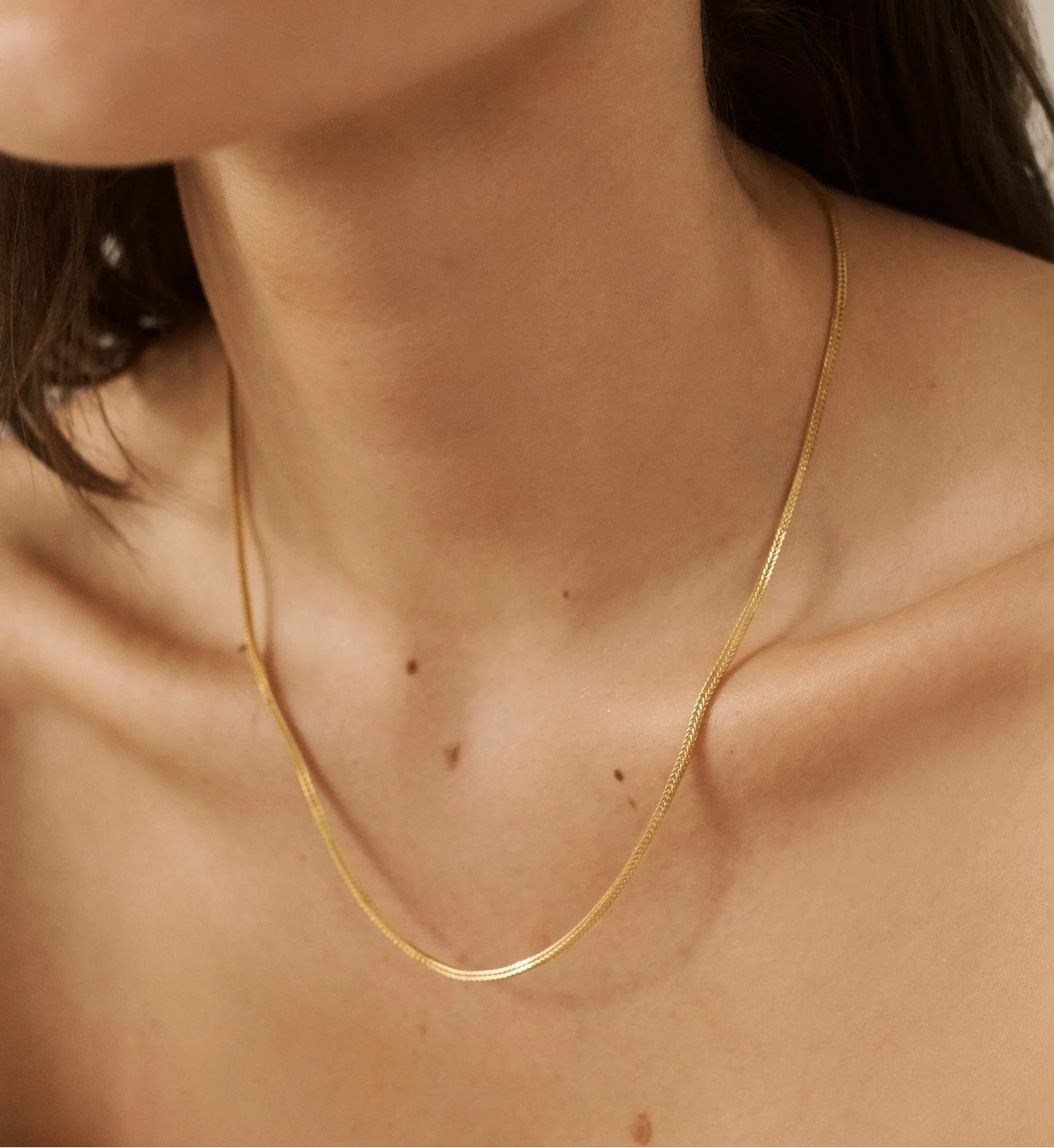 Juno Fine Chain Necklace Adjustable 46-50cm/18-20' | Monica Vinader (Global)