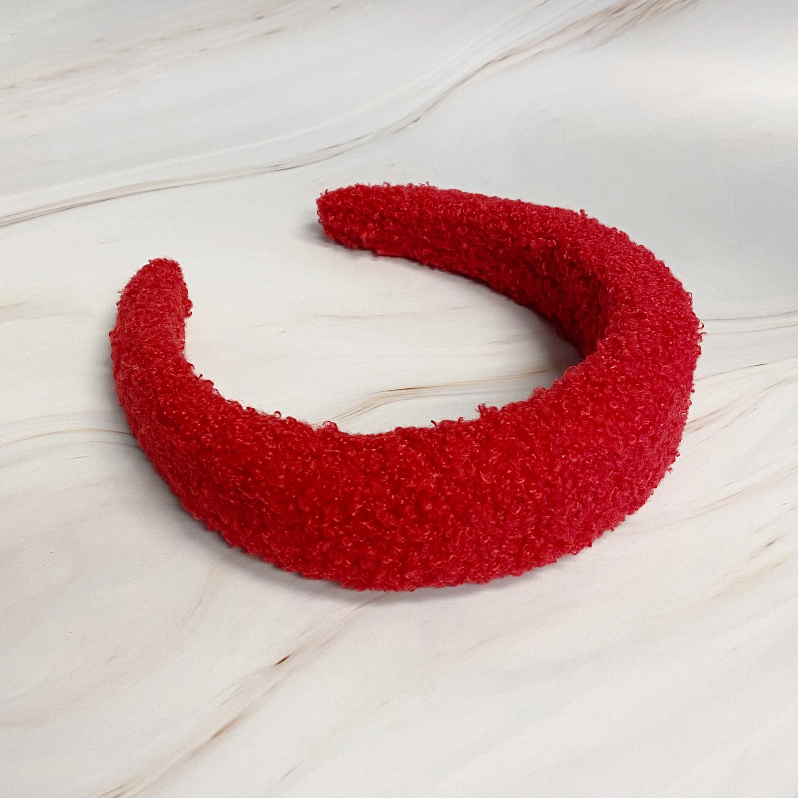 Teddy Cozy Headband Red | Casual Chic Boutique