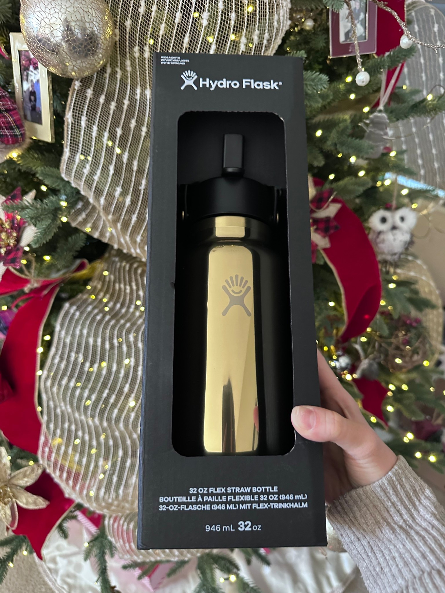 Black and gold hydroflask , Christmas gift 

New water bottles were a thing this Christmas! 😂 everyone got new water bottles! 

#LTKKids #LTKGiftGuide #LTKActive