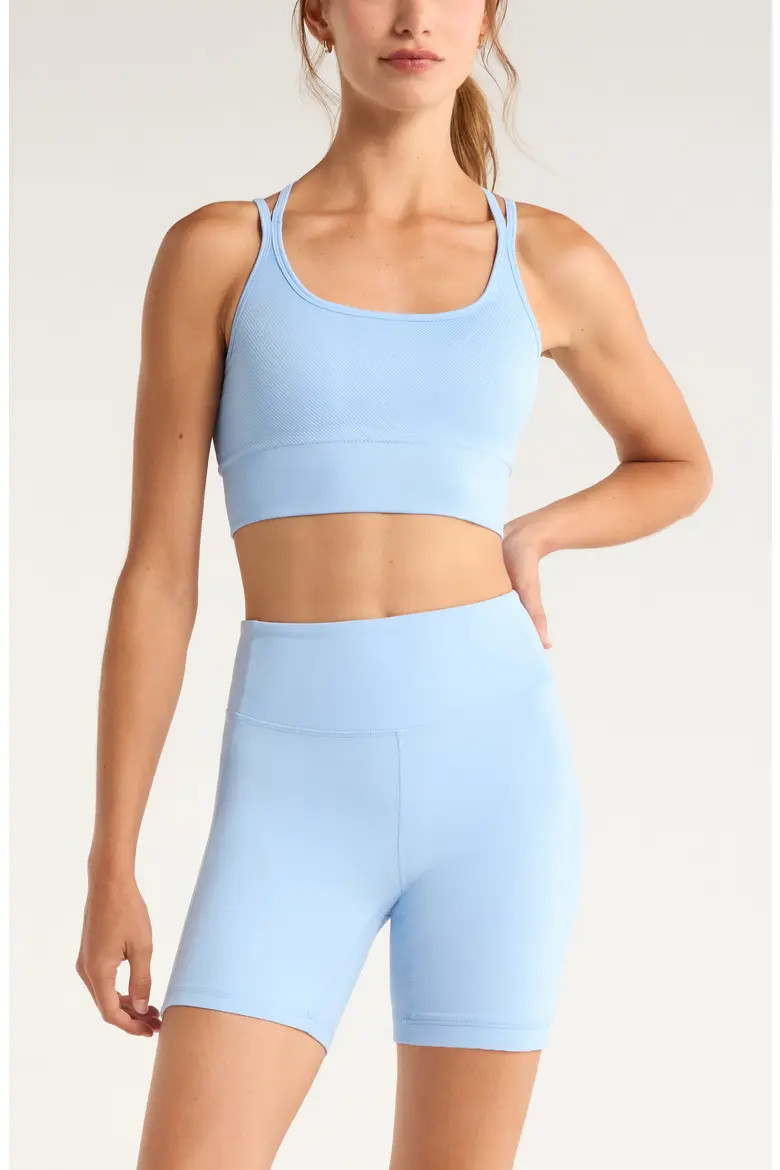 Seamless Strappy Sports Bra (Women) | Nordstrom | Nordstrom