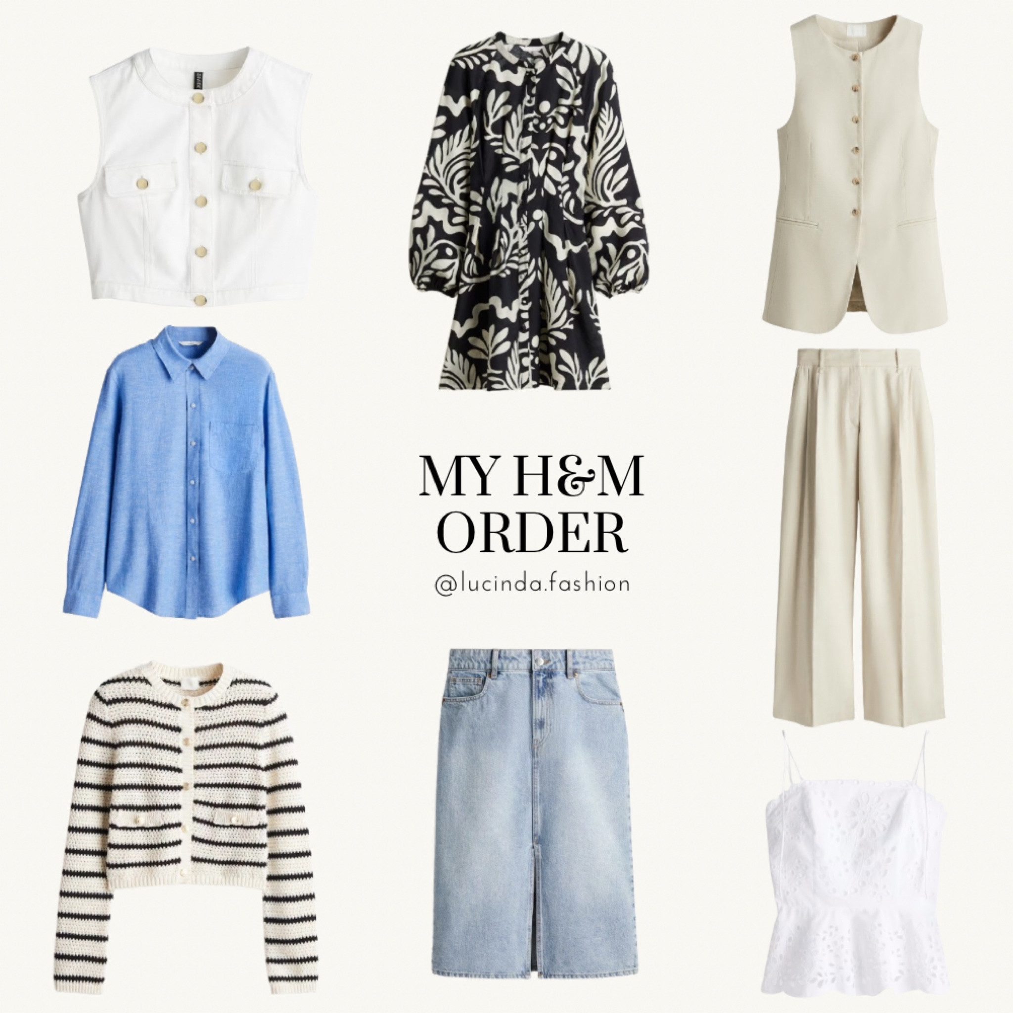 H&M Order - Spring Outfits 🤍🌷 


Spring outfits dress denim skirt linen shirt co ord waistcoat cardigan 

#LTKuk #LTKeurope #LTKspring