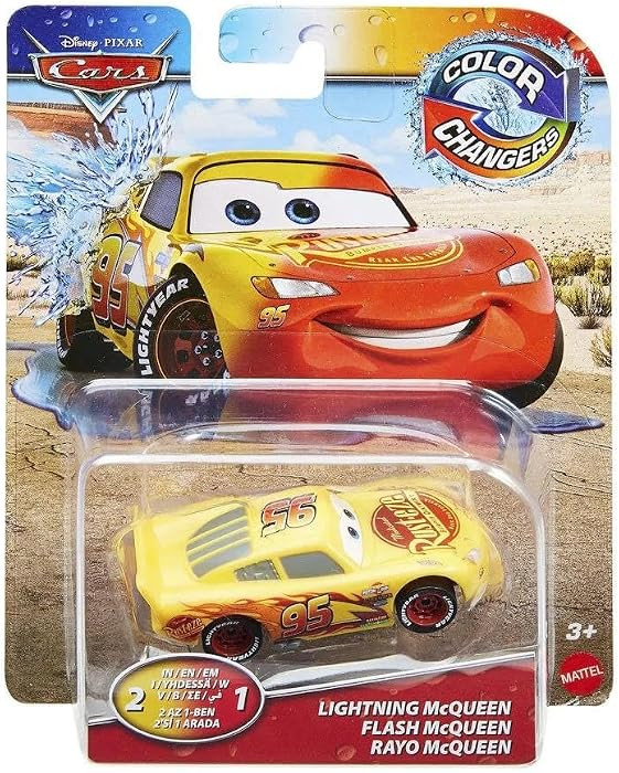 Mattel Disney Cars Color Changer Cruisin McQueen Yellow/Red (Red and Yellow) | Amazon (US)